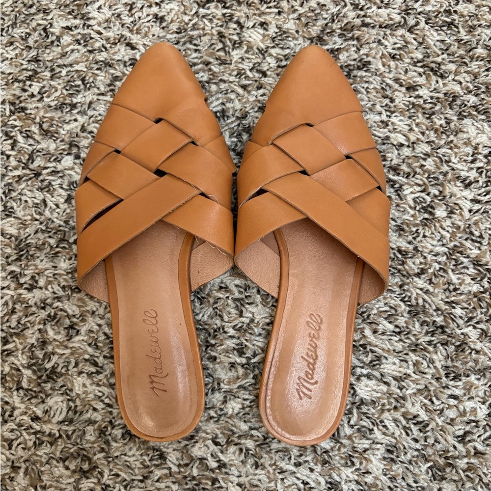 Madewell Women's Brown Woven Mules